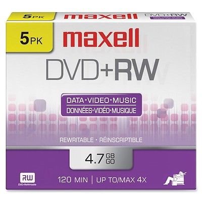 MAXELL 634045 DVD+R 4.7 GB RECORDABLE (JEWEL CASE) - 5 UNITS MAXELL 634045 DVD+R 4.7 GB RECORDABLE (JEWEL CASE) - 5 UNITS