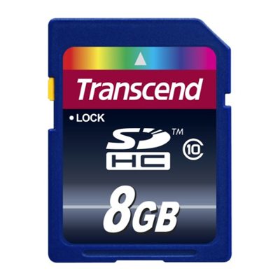 Carte Mémoire Transcend SDXC/SDHC Classe 10 de 8Go Carte Mémoire Transcend SDXC/SDHC Classe 10 de 8Go