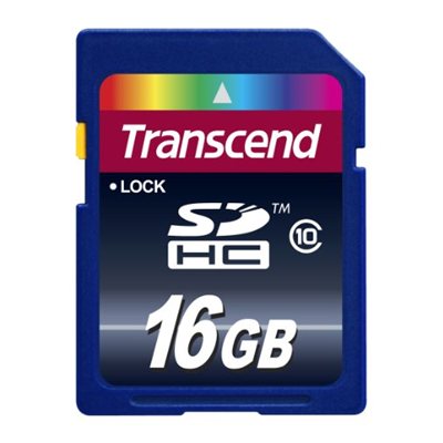 Carte Mémoire Transcend SDXC/SDHC Classe 10 de 16Go (Premium) Carte Mémoire Transcend SDXC/SDHC Classe 10 de 16Go (Premium)