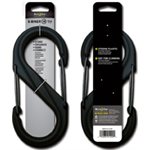 NITE IZE PLASTIC S-BINER SIZE #8 - BLACK W/BLACK GATES