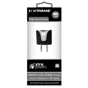 Chargeur XTREME USB maison - 1 port - 1Ah/1000mAh - Noir