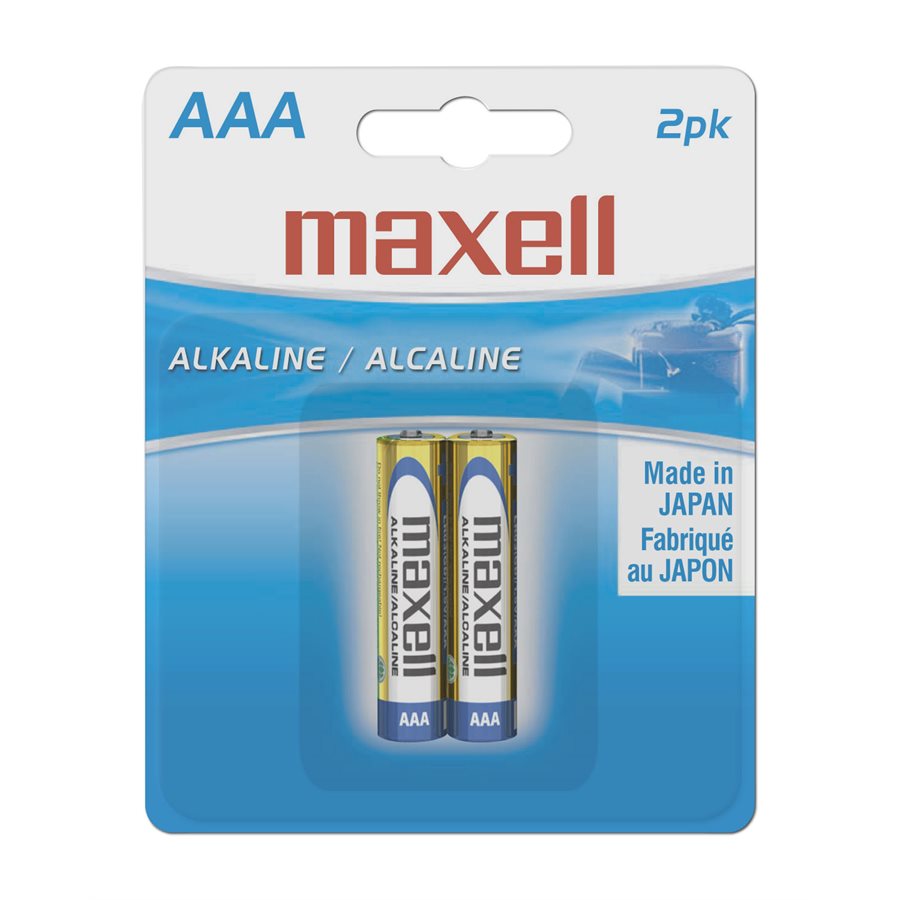 MAXELL BATTERIES AAA 2 PACK