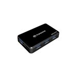 TRANSCEND USB 3.0 4-PORT HUB (BLACK)