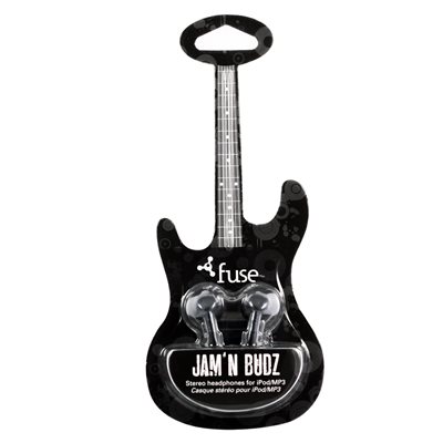 FUSE JAM'N BUDZ EAR BUDS - BLACK FUSE JAM'N BUDZ EAR BUDS - BLACK