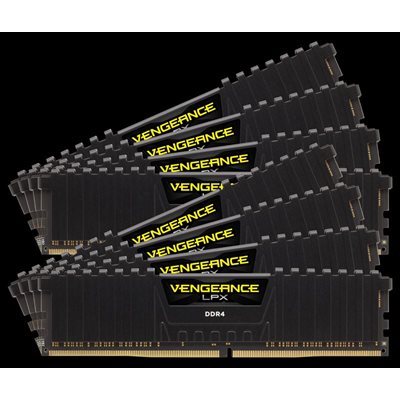 CORSAIR 128GB (KIT OF 8) 2133MHZ DDR4 DIMM 13-15-15-28 VENGEANCE LPX BLACK HEAT 1.20V CORSAIR 128GB (KIT OF 8) 2133MHZ DDR4 DIMM 13-15-15-28 VENGEANCE LPX BLACK HEAT 1.20V