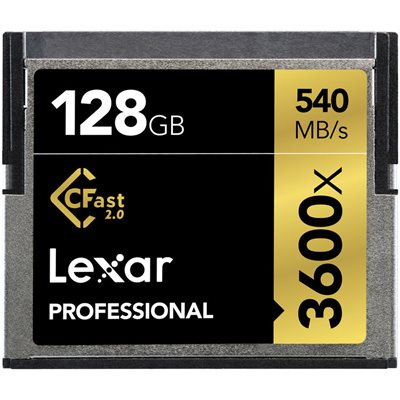 LEXAR # 128GB PROFESSIONAL 3600X CFAST LEXAR # 128GB PROFESSIONAL 3600X CFAST