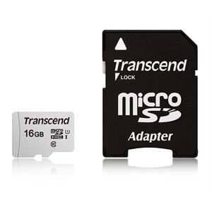 Transcend 16GB UHS-I U3 microSD with Adapte Read 95MB/s Write 45MB/s