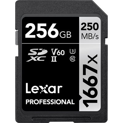 LEXAR # 256GB Professional SDHC / SDXC 1667x UHS-II LEXAR # 256GB Professional SDHC / SDXC 1667x UHS-II