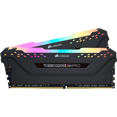 CORSAIR VENGEANCE RGB PRO 16GB (2x8GB) DDR4 3200 (PC4-25600) C16 DESKTOP MEMORY - BLACK CORSAIR VENGEANCE RGB PRO 16GB (2x8GB) DDR4 3200 (PC4-25600) C16 DESKTOP MEMORY - BLACK