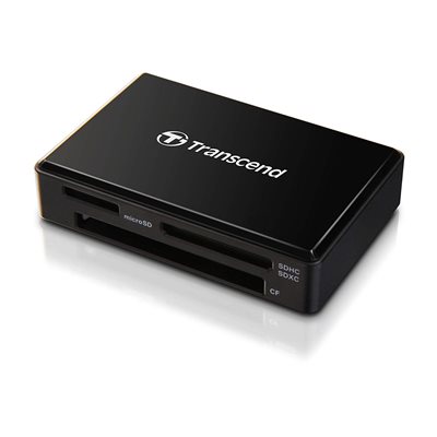Lecteur Multi-carte tout-en-un de Transcend USB 3.x - Noir Lecteur Multi-carte tout-en-un de Transcend USB 3.x - Noir