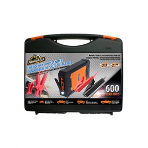 ARMORALL Jump Starter Kit w/ 7200mAh Power Bank Micro USB Cable & Smart Jumper Cables