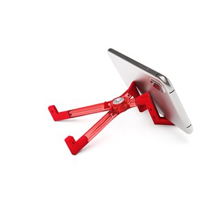 Support à téléphone intelligent KEKOPHONE en polycarbonate et élastomère (rouge)