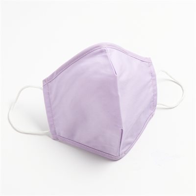 Washable & Reusable 50%Cotton50%Polyester Lilac Masks Pack of 5