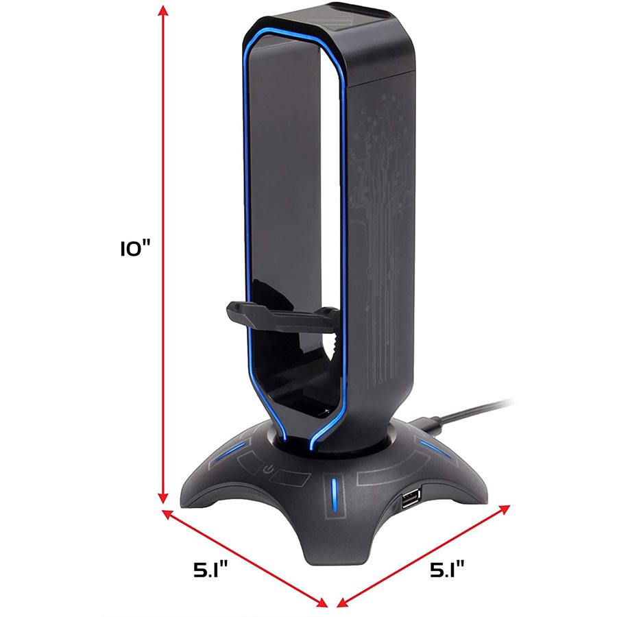 ACCESSORY POWER ENHANCE 3In1 Headset Stand Black