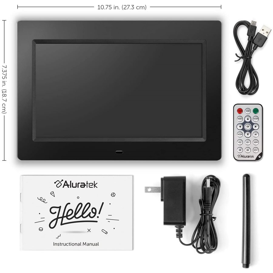 ALuratek 10" WiFi Digital Photo Frame with Toucjscreen IPS LCD Display
