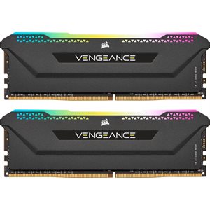CORSAIR VENGEANCE RGB PRO SL 16GB (2x8GB) DDR4 3200 (PC4-25600) C16 1.35V Optimized f/AMD Ryzen-BLK