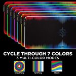 ACCESSORY POWER ENHANCE LED Soft XXL Extended Gaming Mouse Mat MultiColor