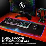 ACCESSORY POWER ENHANCE LED Soft XXL Extended Gaming Mouse Mat MultiColor