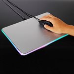 ACCESSORY POWER ENHANCE Gaming Mouse Pad - Aluminum LED gaming mouse pad Black