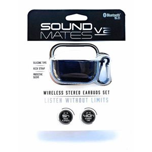 TZUMI SoundMates V2 Wireless Stereo Earbuds Protective Charging Case - Pink