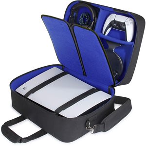 ACCESSORY POWER USA GEAR S23 Adjustable Case-Compatible w/Playstation 5 and PS5 Digital Edition Blue