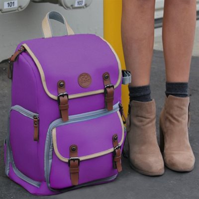 Accessory Power GOgroove Professional DSLR Camera Backpack f/Photography andTablet Travel Use Purple Accessory Power GOgroove Professional DSLR Camera Backpack f/Photography andTablet Travel Use Purple