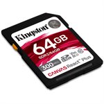 Kingston 64GB Canvas React Plus SDXC UHS-II 300R/260W U3 V90 for Full HD/4K/8K