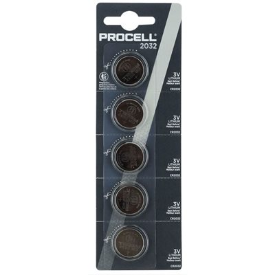 PROCELL SPECIALTY CR2032 Lithium Battery PACK OF 5