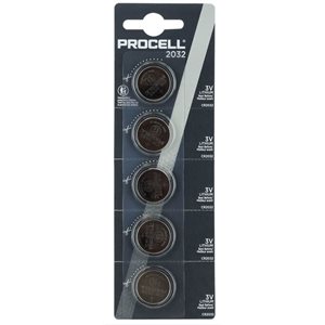 PROCELL SPECIALTY CR2032 Lithium Battery PACK OF 5