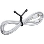 NITE IZE Gear Tie Reusable Rubber Twist Tie 6 in. - 2 Pack - Black