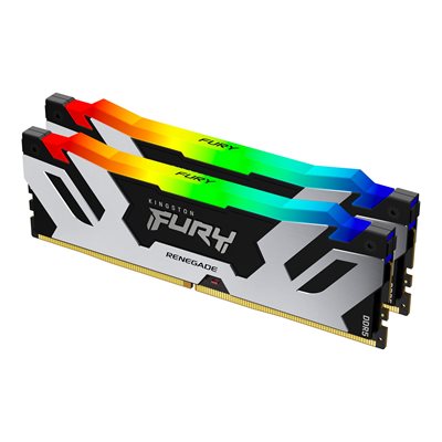 Kingston 32GB 6400MT/s DDR5 CL32 DIMM (Kit of 2) FURY Renegade RGB Kingston 32GB 6400MT/s DDR5 CL32 DIMM (Kit of 2) FURY Renegade RGB