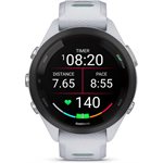 Garmin Forerunner 265S, Black Bezel with Whitestone Case and Whitestone/Neo Tropic Silicone Band