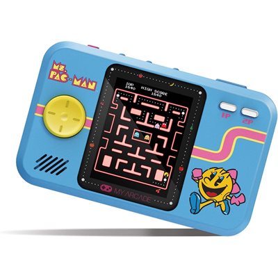 My Arcade POCKET PLAYER PRO Ms.PAC-MAN PORTABLE GAMING SYSTEM Pink & Blue