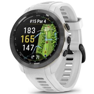 Garmin Approach S70 - 42 mm, Black Ceramic Bezel with White Silicone Band