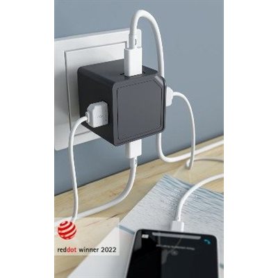 Allocacoc USB Cube Orginal PD GaN 65W Grey Allocacoc USB Cube Orginal PD GaN 65W Grey