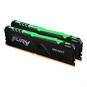 Kingston 16GB 3600MT/s DDR4 CL17 DIMM (Kit of 2) FURY Beast RGB