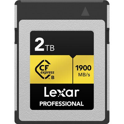 Lexar 2TB Professional CFexpress Type B Card GOLD Series Lexar 2TB Professional CFexpress Type B Card GOLD Series
