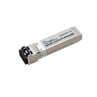 Optic.ca 25GBASE-LR SFP28, 1310NM, 10KM, SMF, 100% DELL COMPATIBLE Optic.ca 25GBASE-LR SFP28, 1310NM, 10KM, SMF, 100% DELL COMPATIBLE