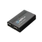 Optic.ca 125M to 11.7G Mini OEO Converter, 12VDC, 0.6A external cULus PSU 120VAC US