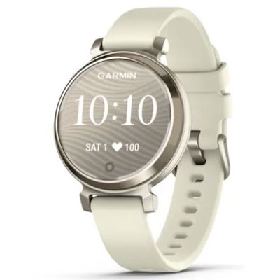 Garmin Lily 2, Cream Gold with Coconut Silicone Band