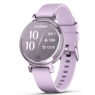 Garmin Lily 2, Metallic Lilac with Lilac Silicone Band