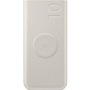 Batterie sans fil SAMSUNG 10 000 Ah Beige (2 ports + Wireless Qi)