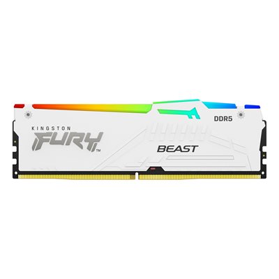 Kingston 16GB 6000MT/s DDR5 CL30 DIMM FURY Beast White RGB EXPO Kingston 16GB 6000MT/s DDR5 CL30 DIMM FURY Beast White RGB EXPO
