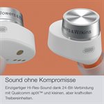Bowers & Wilkins Pi5 S2 TW Earbuds Active Noise Cancellation, Qualcomm aptX Technology Cloud Grey