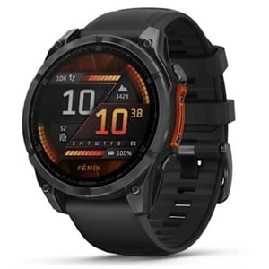 Garmin fenix 8 – 47 mm, AMOLED Slate Gray with Black Silicone Band