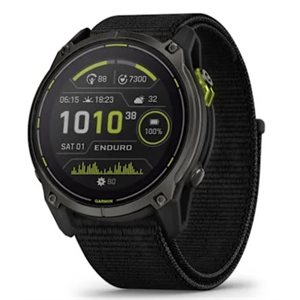 Garmin Enduro 3 – 51 mm, Solar, Sapphire Carbon gray DLC titanium with black UltraFit nylon strap