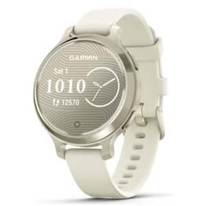 Garmin Lily 2 Active Lunar Gold with Bone Silicone Band