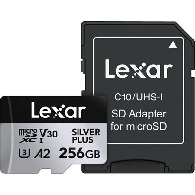 Lexar 256GB Pro Silver Plus UHS-I microSDXC