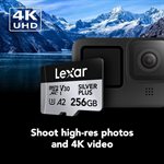 Lexar 256GB Pro Silver Plus UHS-I microSDXC