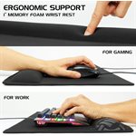 Accessory Power ENHANCE Gaming Mat with Memory Foam Wrist Pad